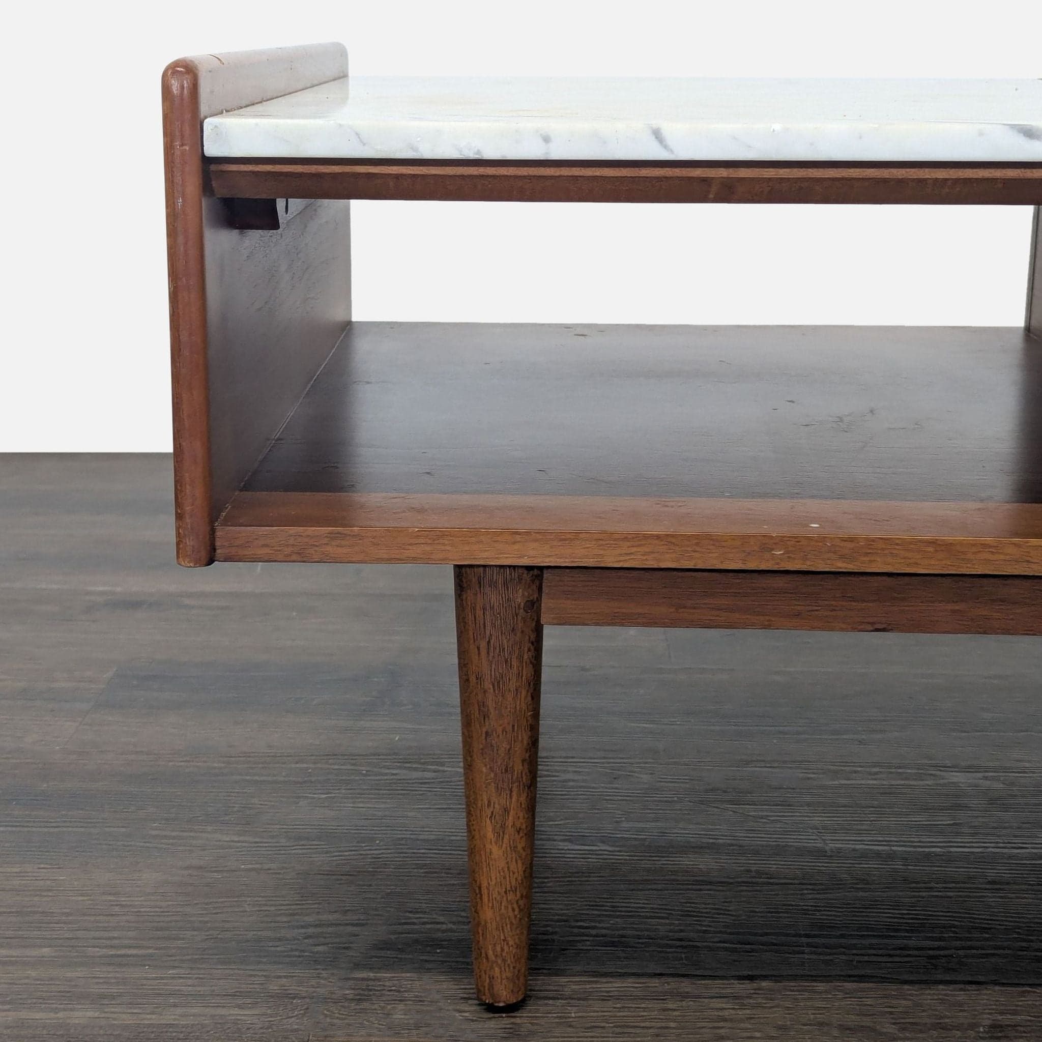 West Elm Marble & Wood Pop-UP Coffee Table - Thumbnail 8