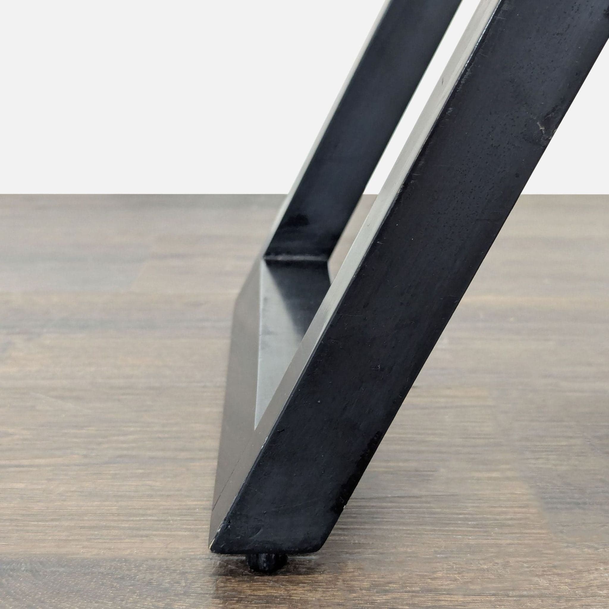 Glass Top Wood X Base Accent Table - Thumbnail 5