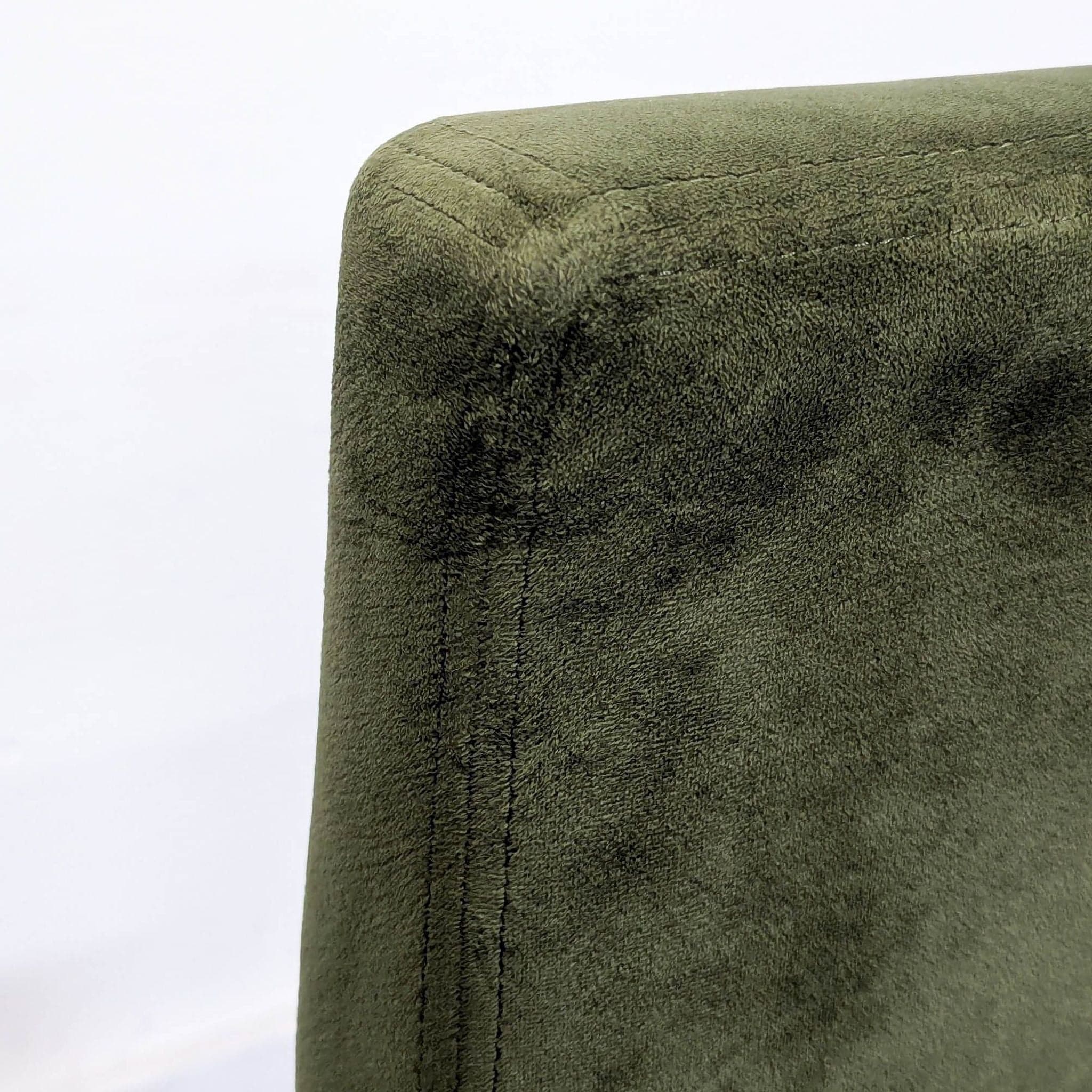Set of Six Upholstered Dining Chairs With Wood Legs - Thumbnail 10
