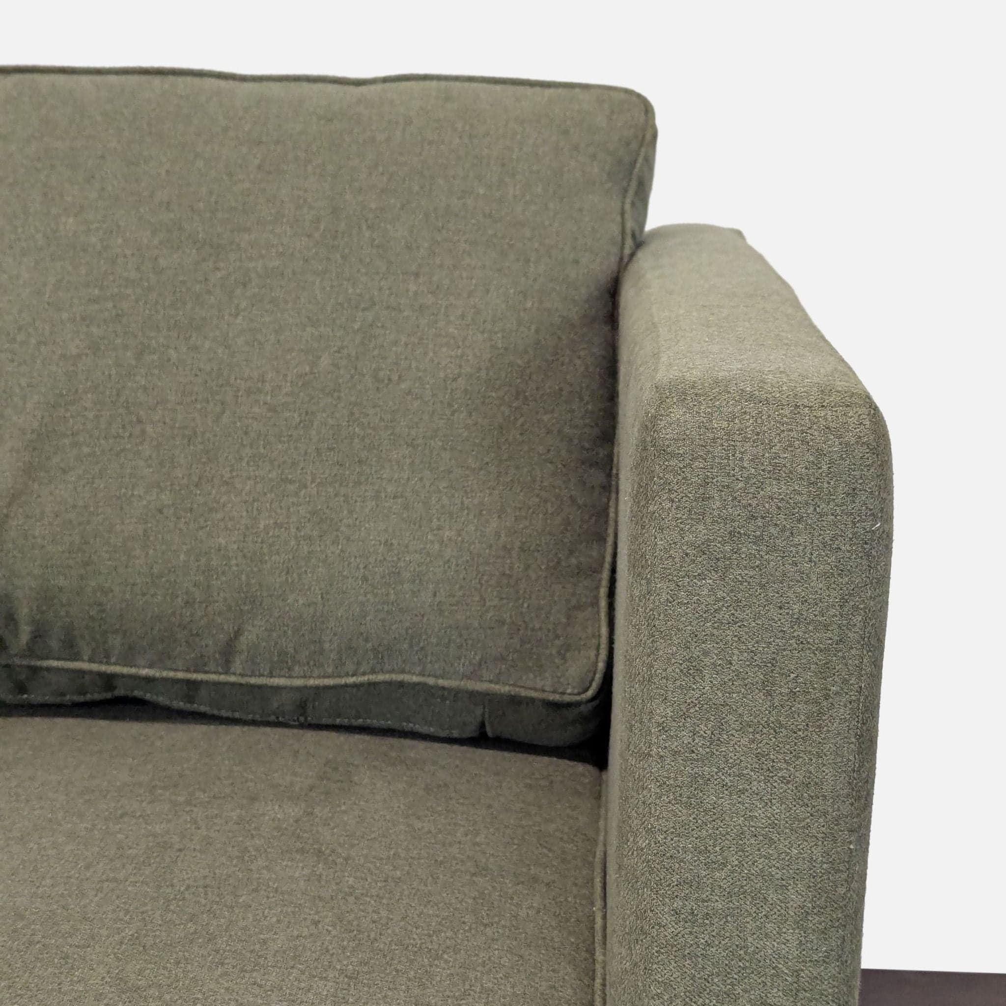 Joybird Preston Green Sectional Sofa with Chaise - Modern Design - Thumbnail 8