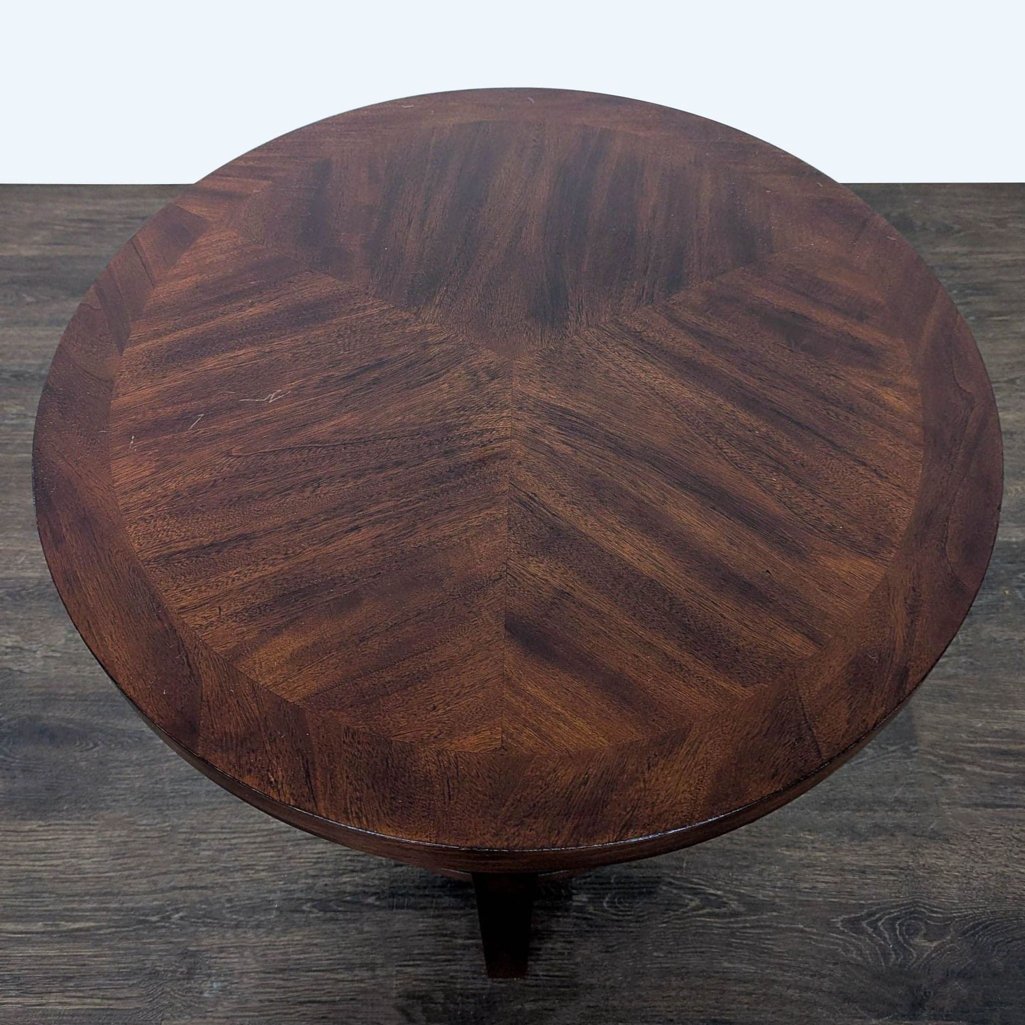 Three Leg Wood End Table with Shelf - Thumbnail 7