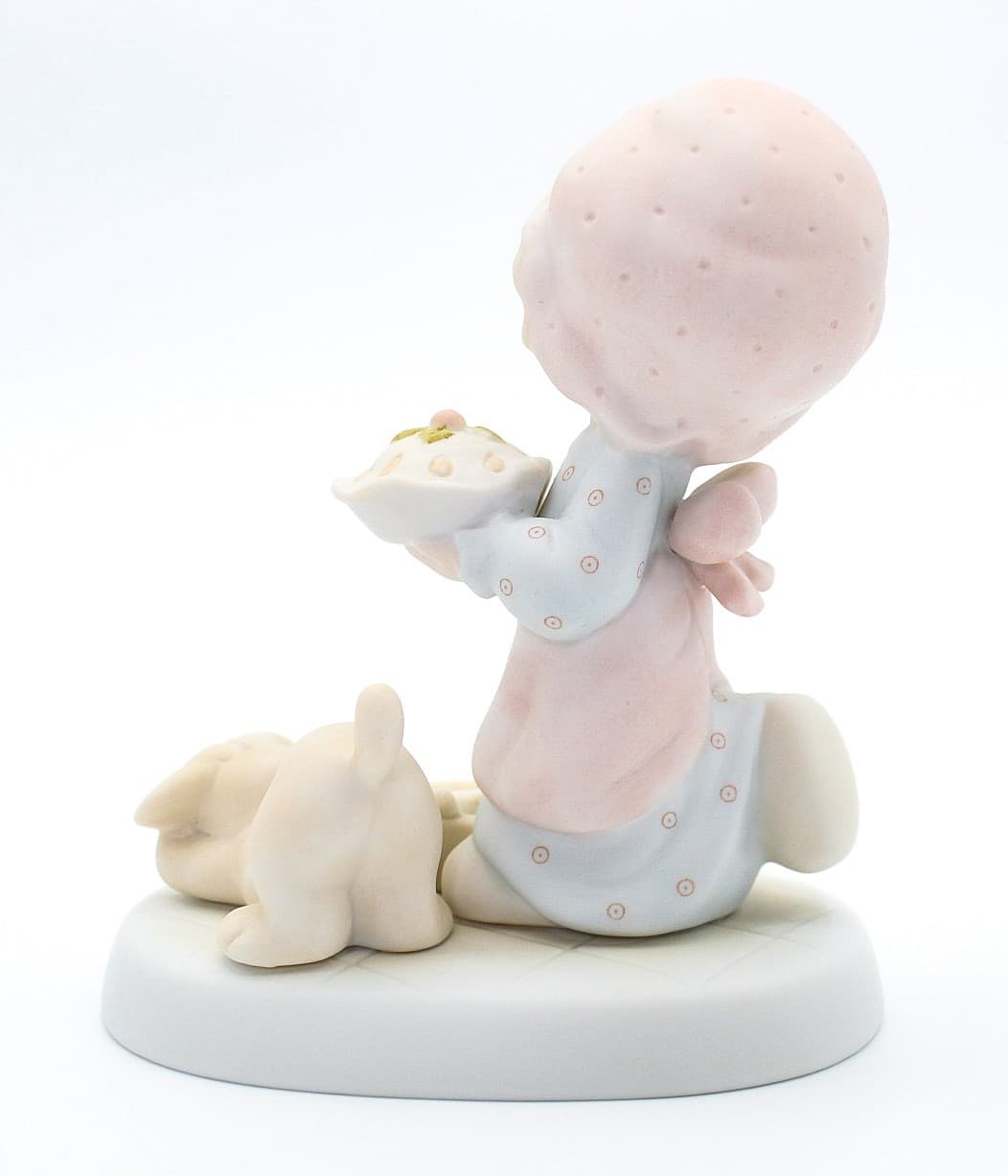 Precious Moments Dropping Over For Christmas Enesco Porcelain Figurine 1982 - Thumbnail 6