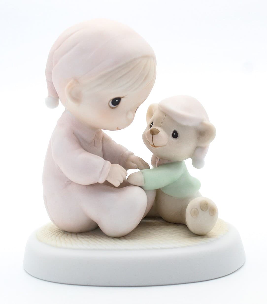 Precious Moments May Your Christmas Be Cozy Enesco Porcelain Figurine 1982 - Thumbnail 7