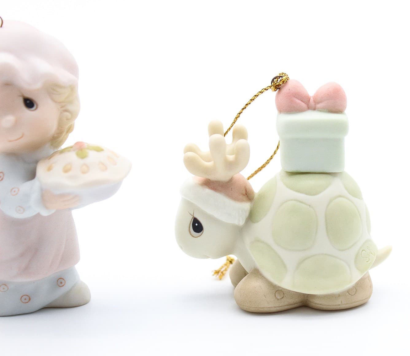 Precious Moments Wishing You the Sweetest Christmas Porcelain Figurines Lot of 4 - Thumbnail 5