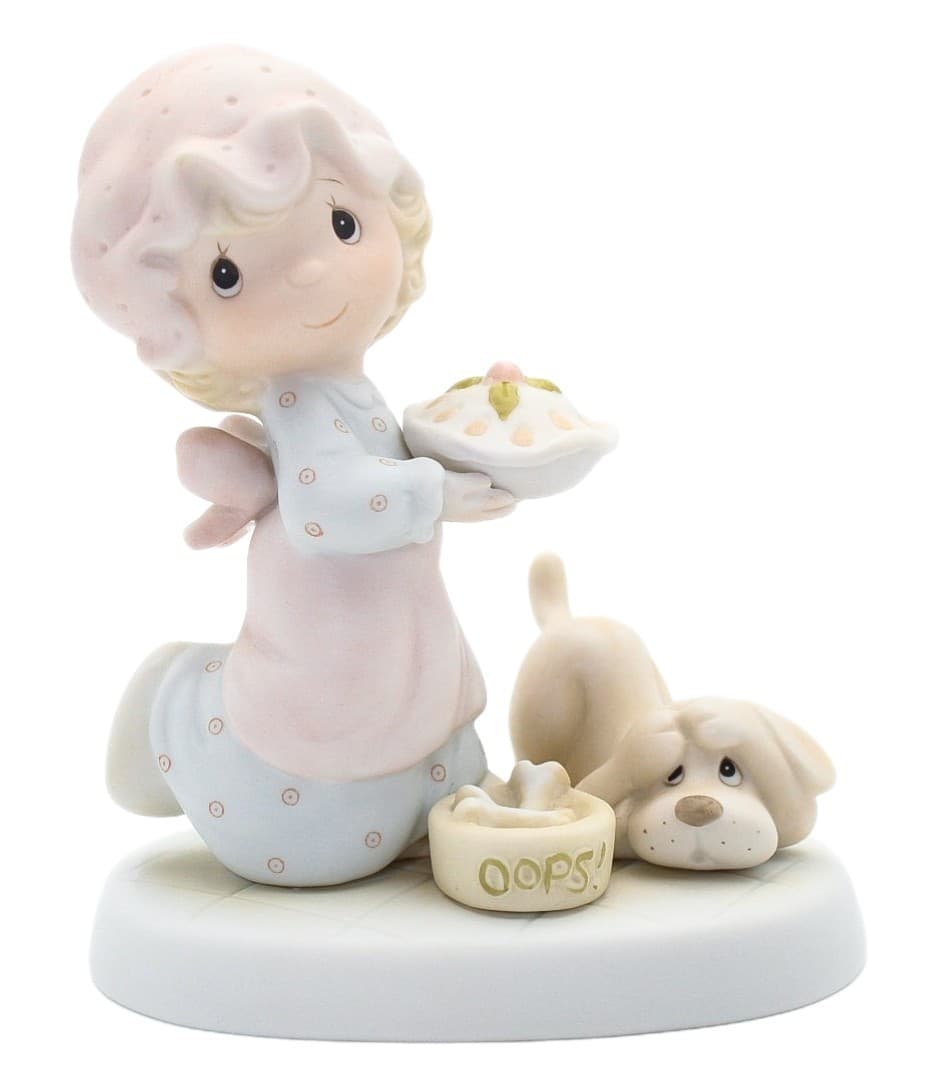 Precious Moments Dropping Over For Christmas Enesco Porcelain Figurine 1982