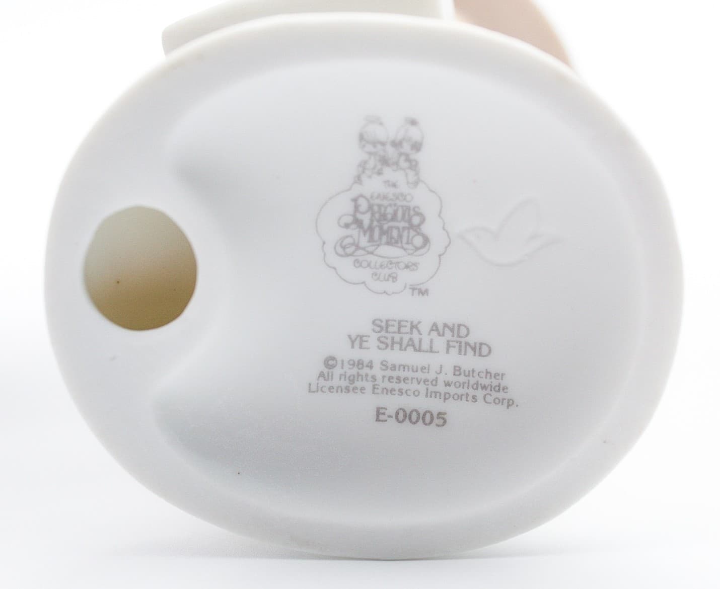 Precious Moments Seek And Ye Shall Find Enesco Porcelain Figurine 1984 - Thumbnail 7