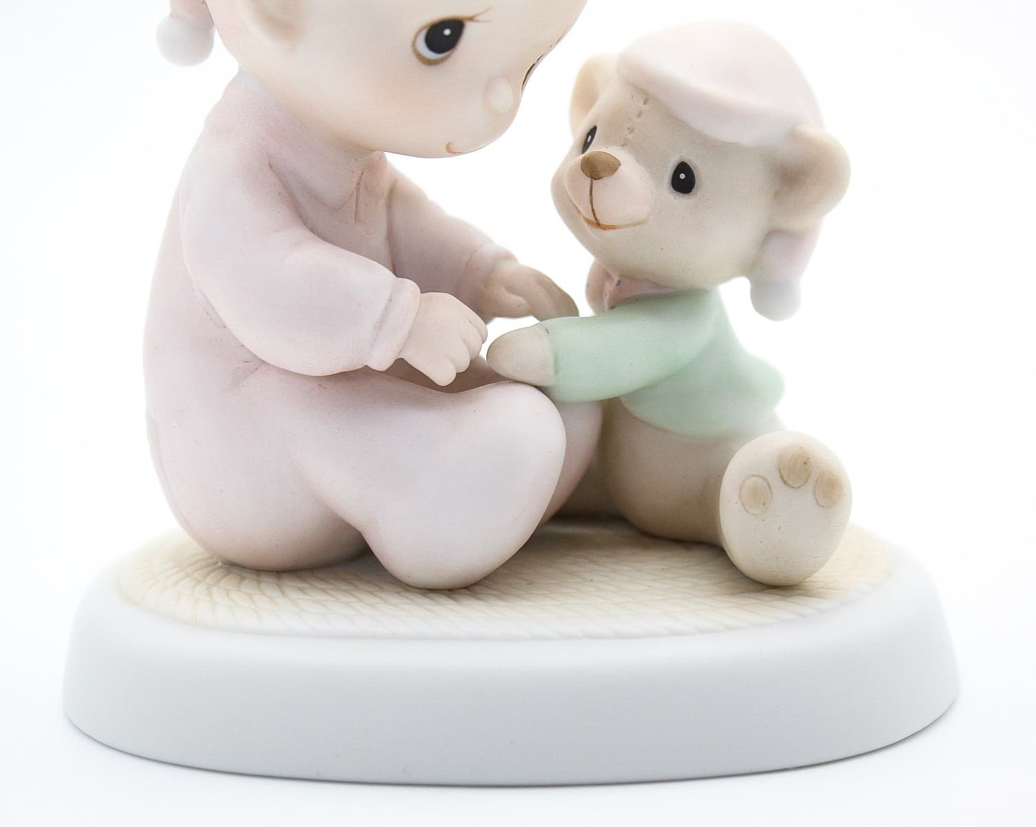 Precious Moments May Your Christmas Be Cozy Enesco Porcelain Figurine 1982 - Thumbnail 3