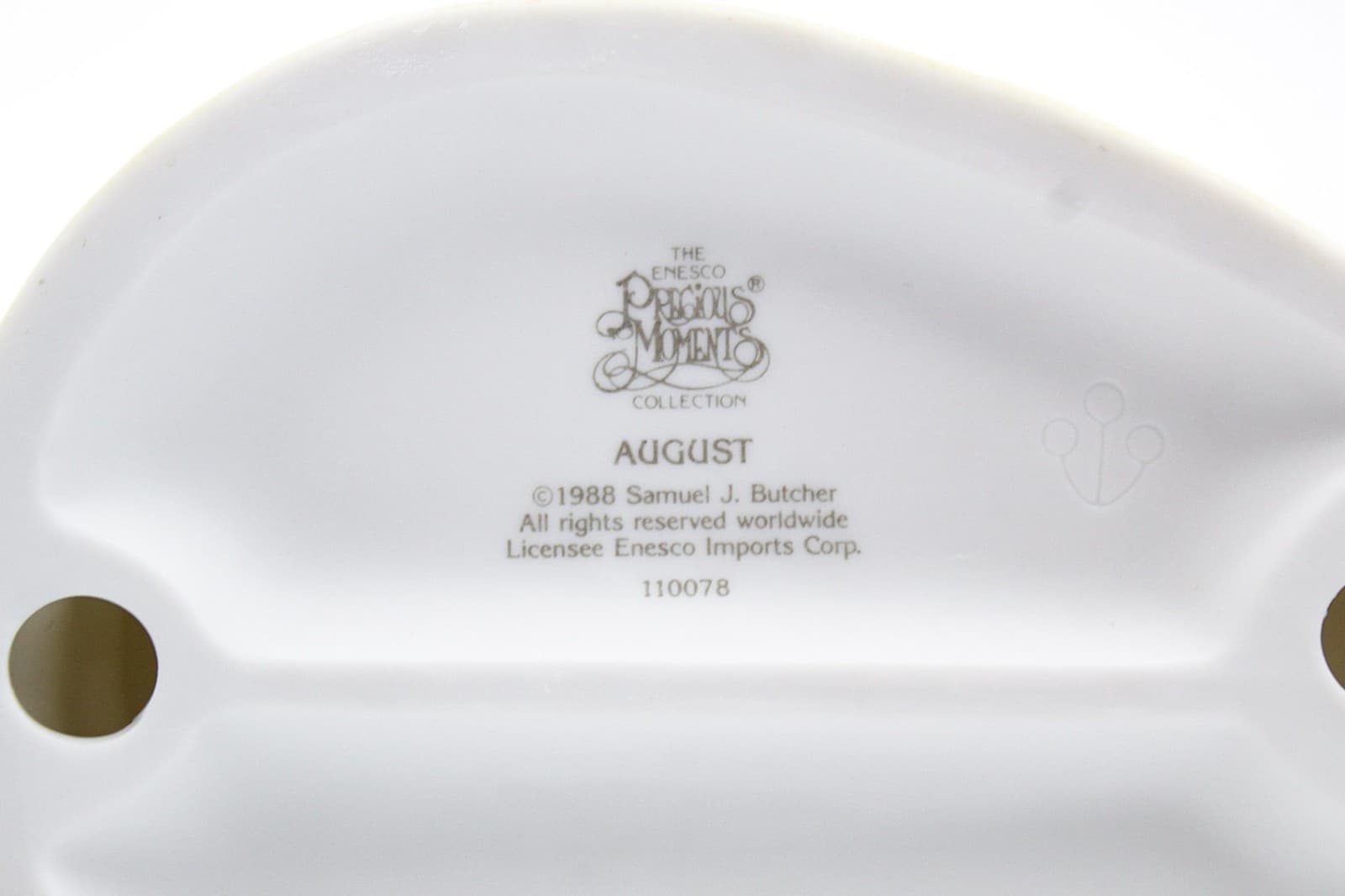 Precious Moments August Enesco Porcelain Figurine 1988 - Thumbnail 7