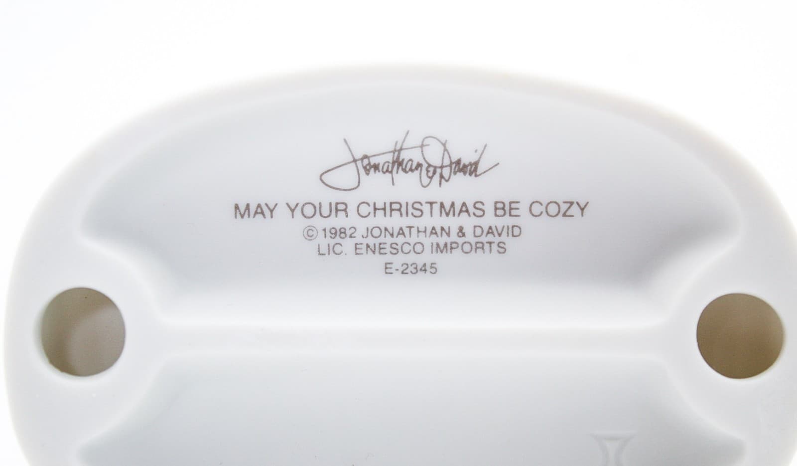 Precious Moments May Your Christmas Be Cozy Enesco Porcelain Figurine 1982 - Thumbnail 6