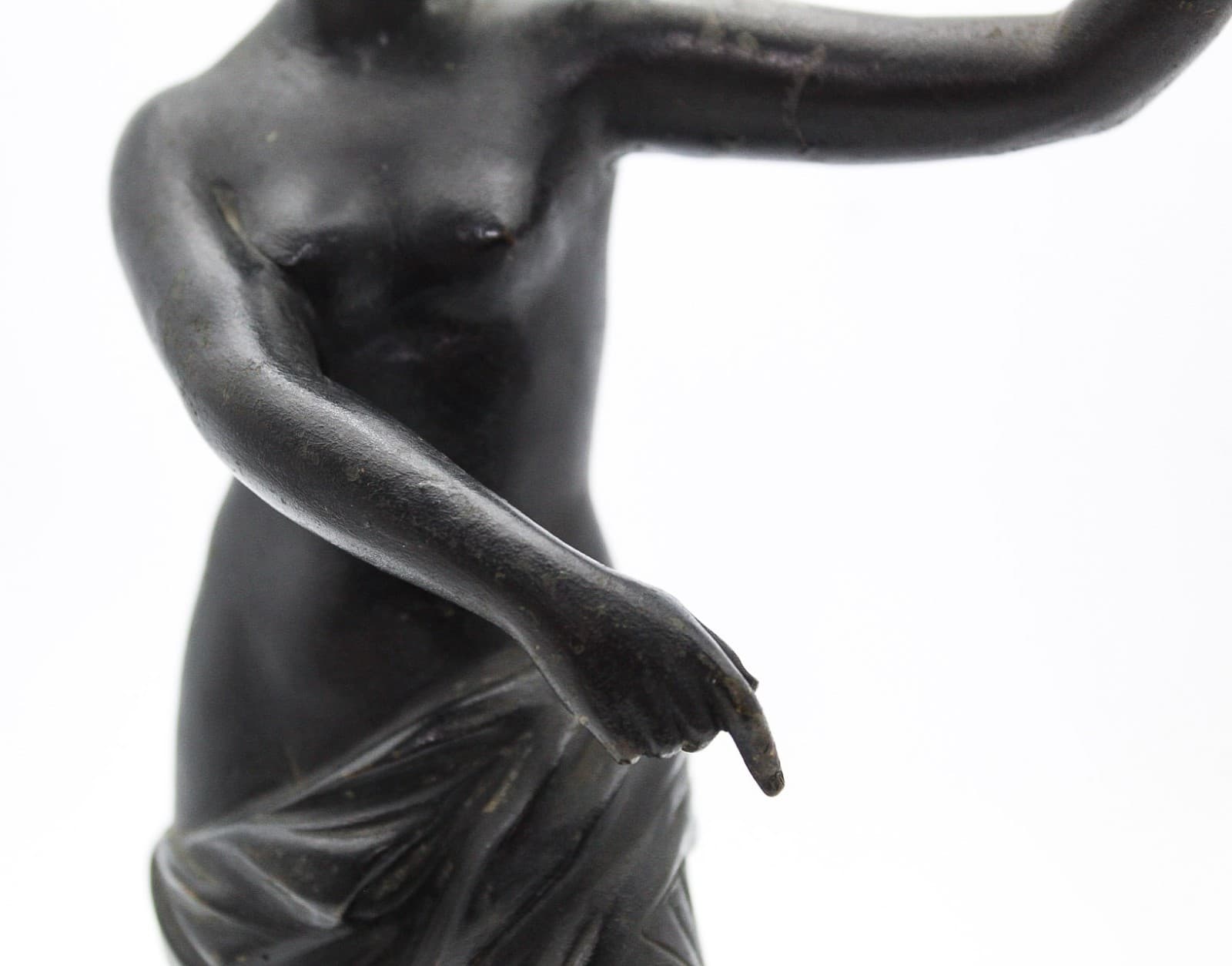 Antique 19thC Grand Tour Bronze Venus of Capua Statue Aphrodite Sculpture Figure - Thumbnail 4