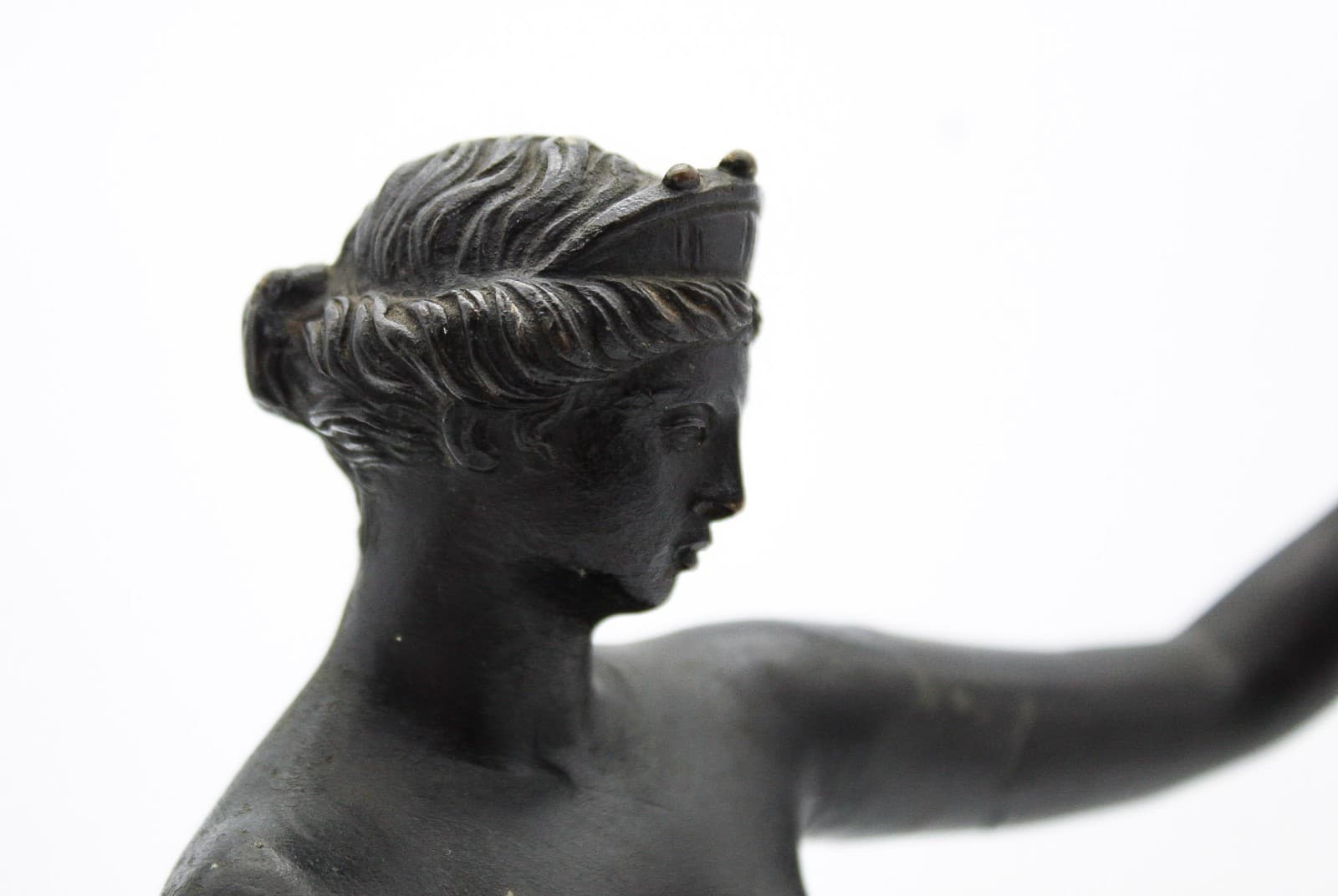Antique 19thC Grand Tour Bronze Venus of Capua Statue Aphrodite Sculpture Figure - Thumbnail 8