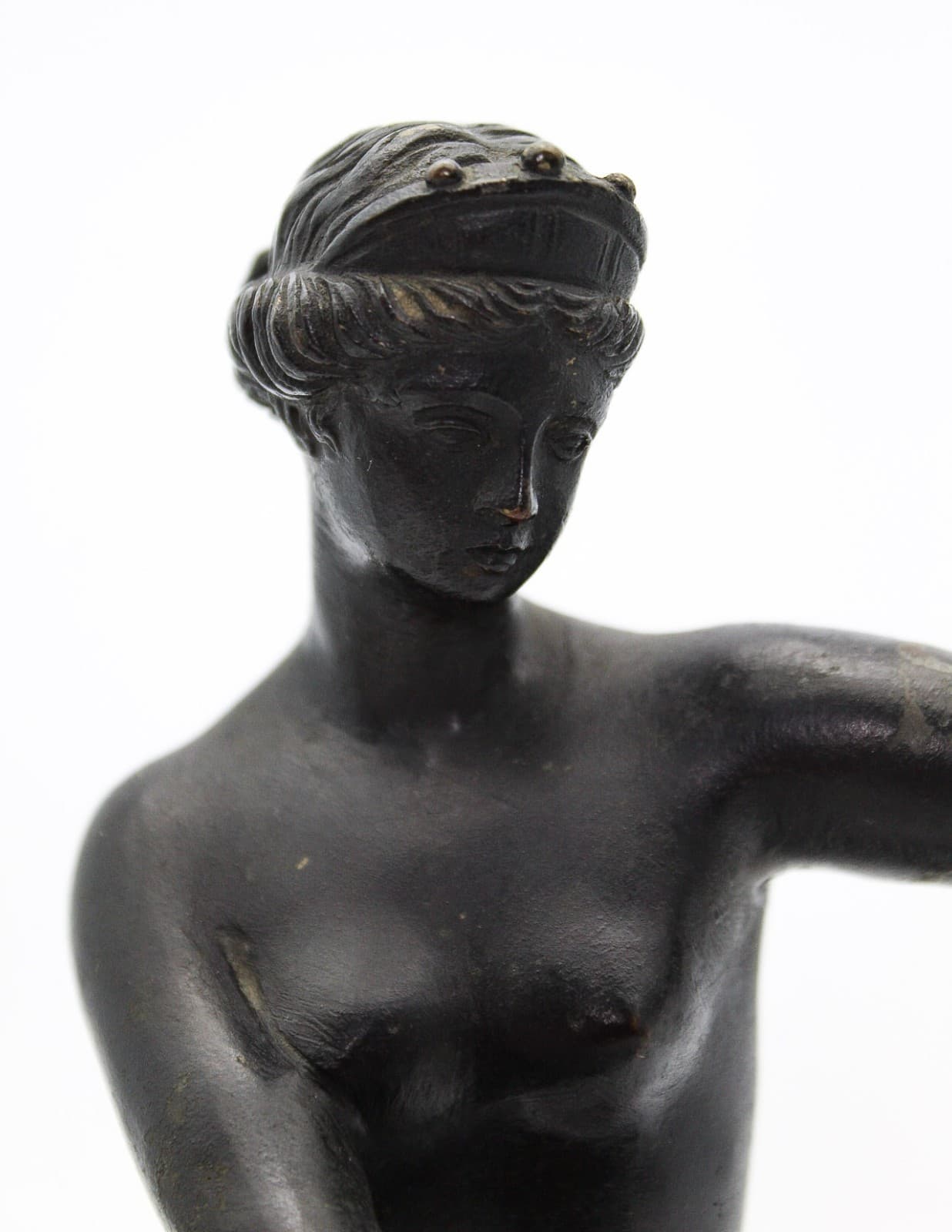 Antique 19thC Grand Tour Bronze Venus of Capua Statue Aphrodite Sculpture Figure - Thumbnail 2
