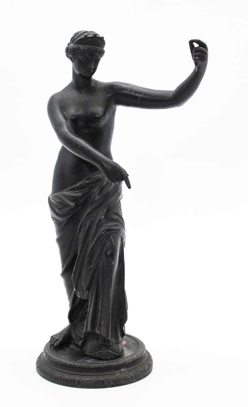 Antique 19thC Grand Tour Bronze Venus of Capua Statue Aphrodite Sculpture Figure - Thumbnail 17