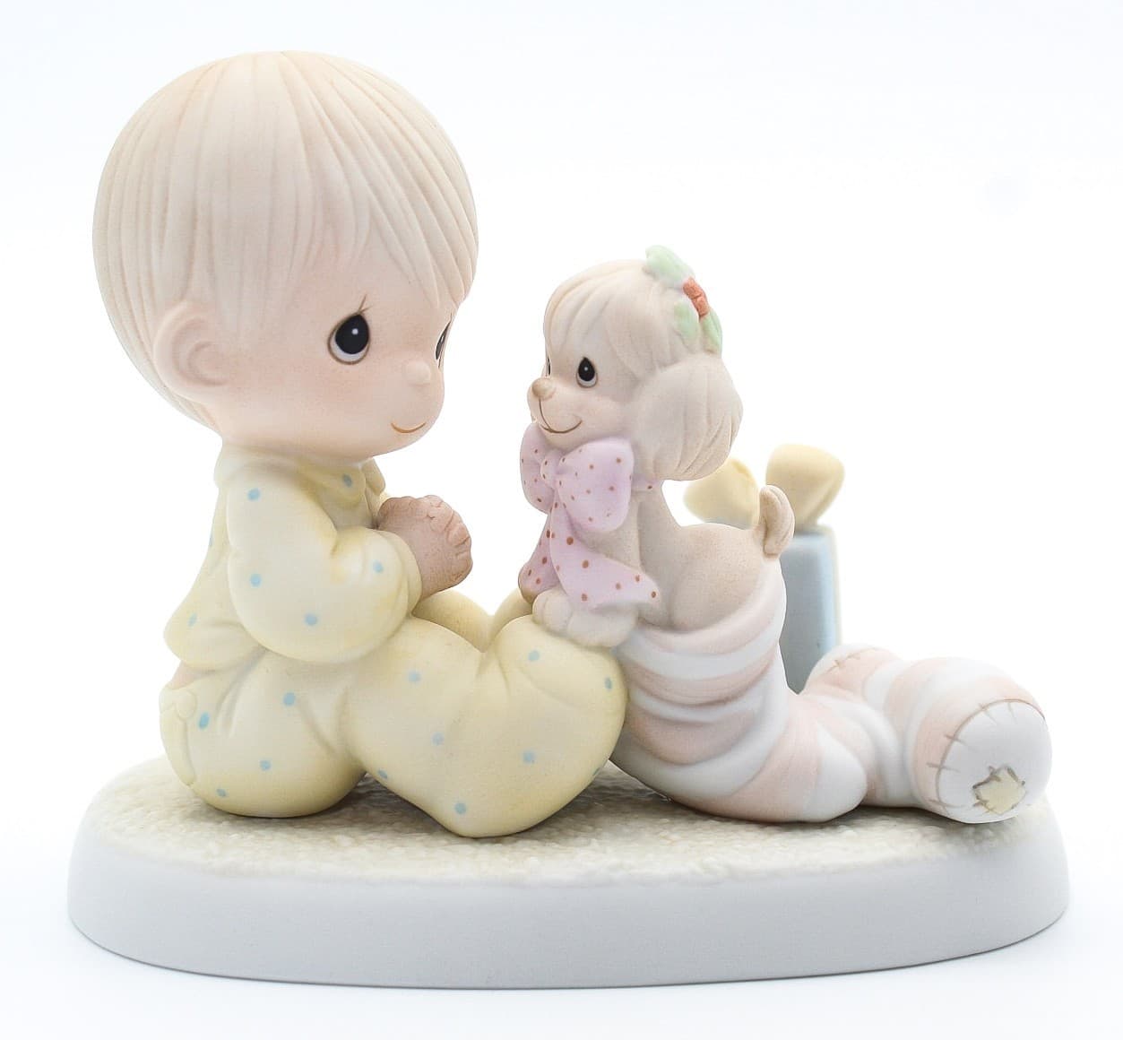Precious Moments The Greatest Gift Is A Friend Enesco Porcelain Figurine 1987 - Thumbnail 8