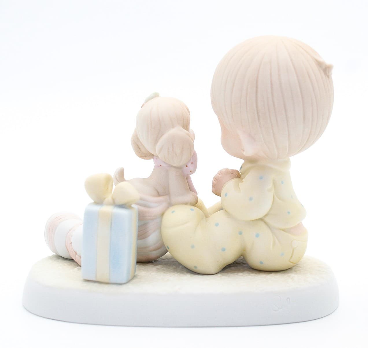 Precious Moments The Greatest Gift Is A Friend Enesco Porcelain Figurine 1987 - Thumbnail 5