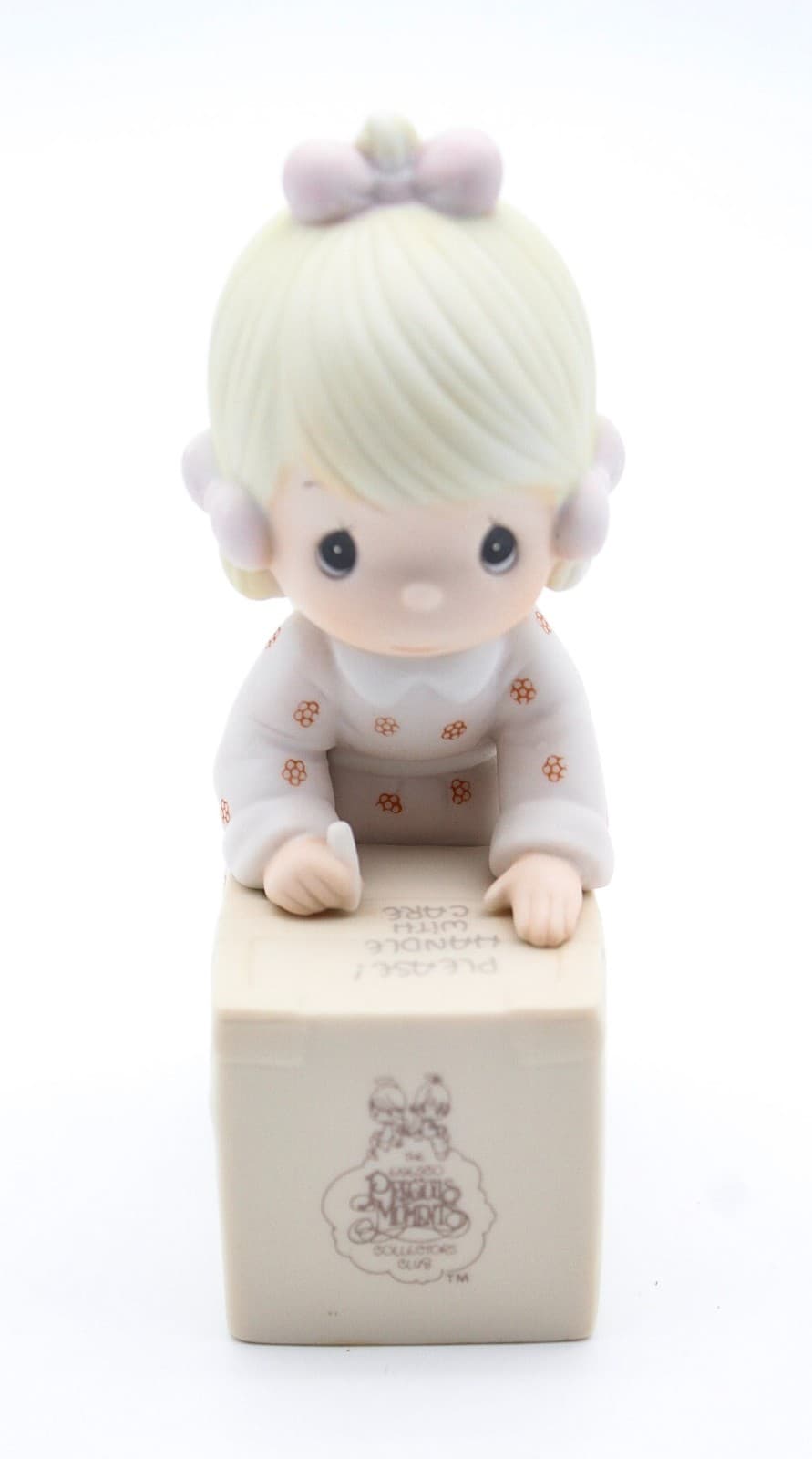 Precious Moments Sharing Is Universal Enesco Porcelain Figurine 1987 - Thumbnail 3
