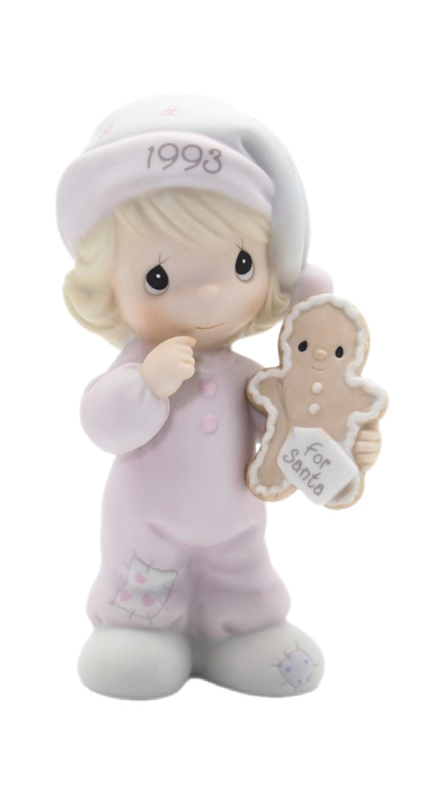 Precious Moments Wishing You The Sweetest Christmas Porcelain Figurine 1993