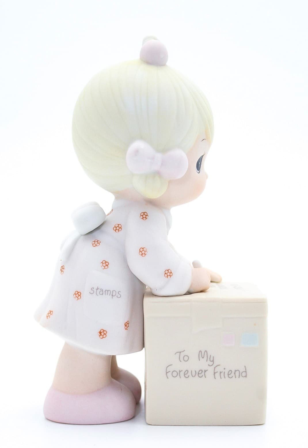 Precious Moments Sharing Is Universal Enesco Porcelain Figurine 1987 - Thumbnail 4