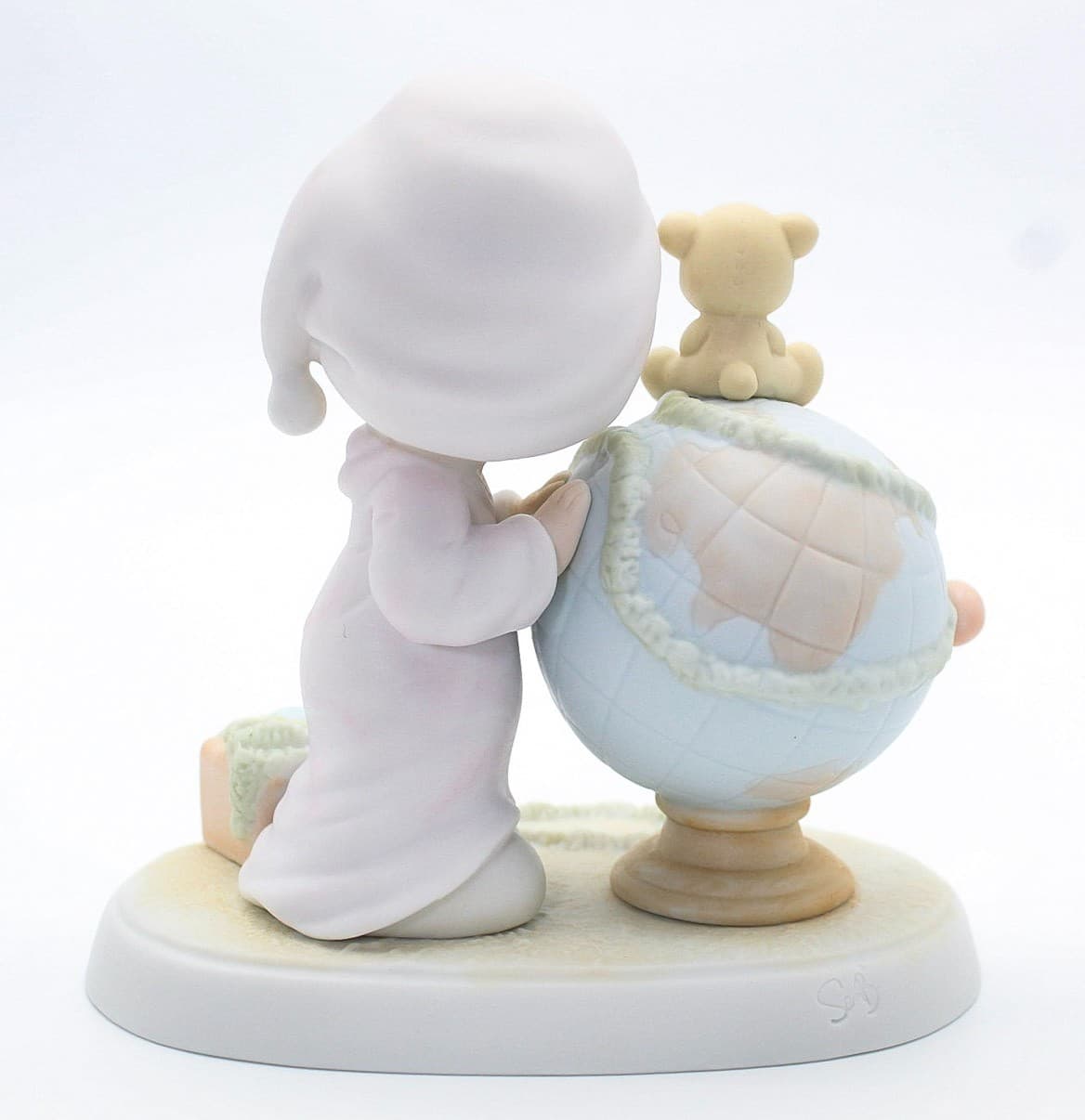 Precious Moments May Your World Be Trimmed With Joy Porcelain Figurine 1991 - Thumbnail 6