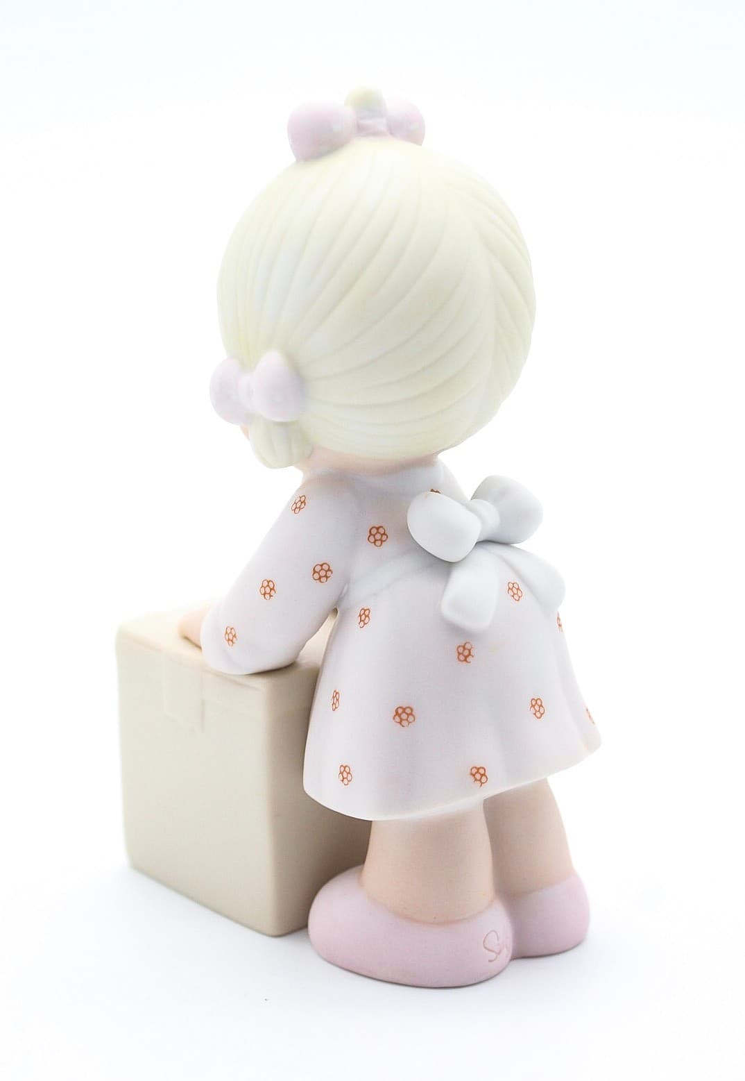 Precious Moments Sharing Is Universal Enesco Porcelain Figurine 1987 - Thumbnail 5