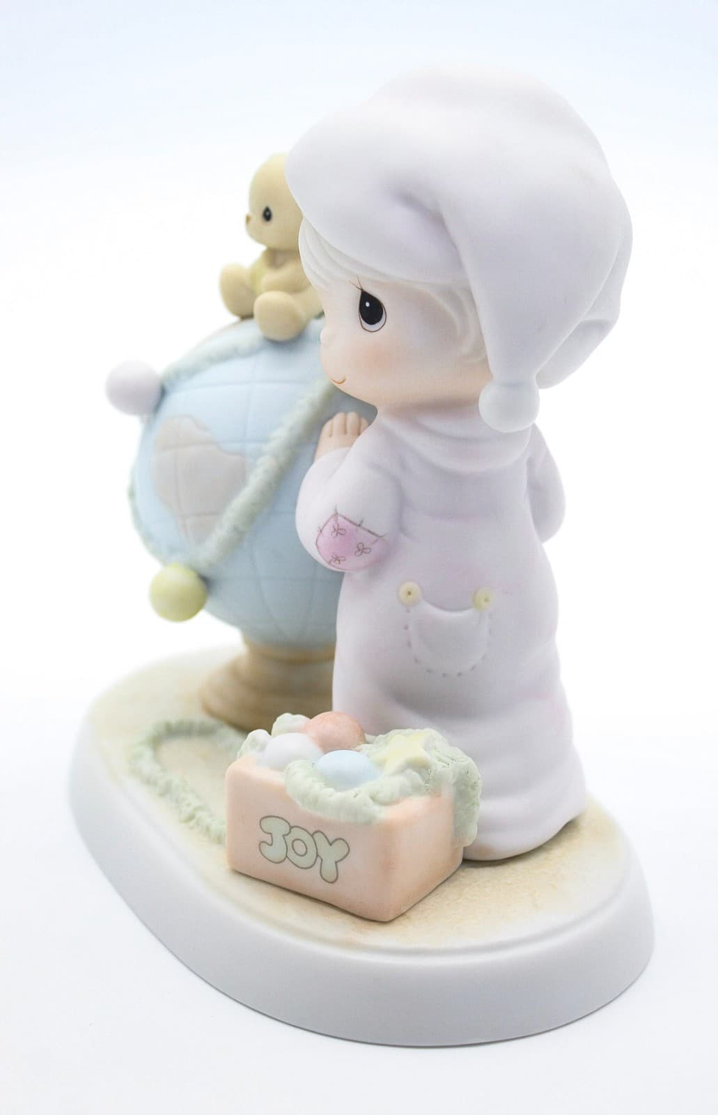 Precious Moments May Your World Be Trimmed With Joy Porcelain Figurine 1991 - Thumbnail 5