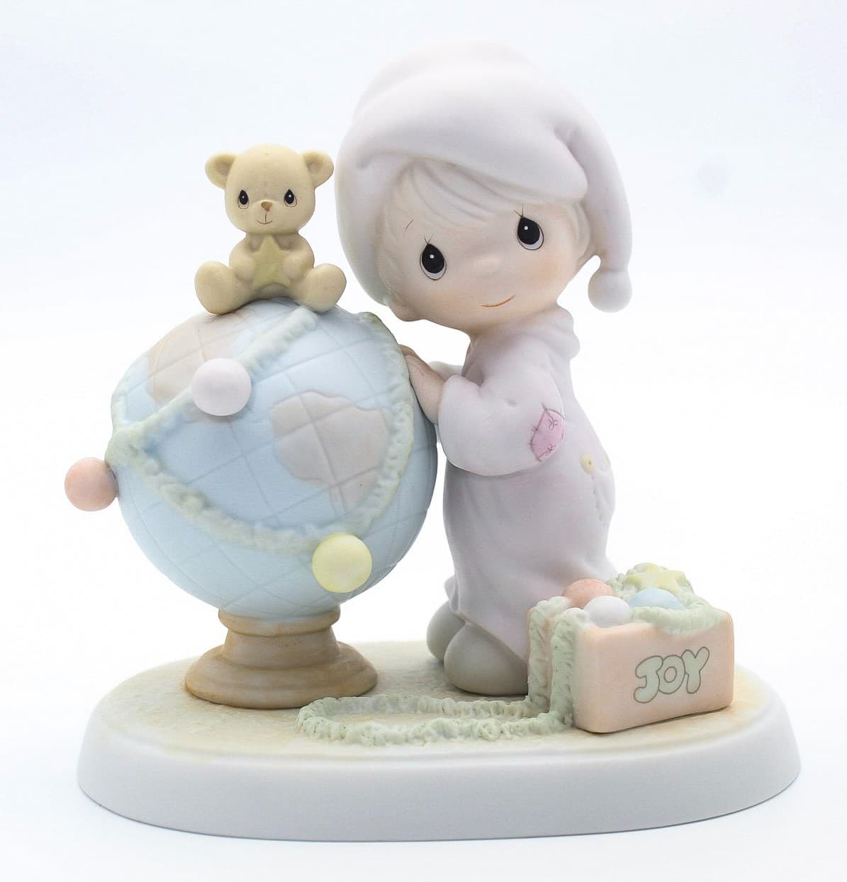 Precious Moments May Your World Be Trimmed With Joy Porcelain Figurine 1991 - Thumbnail 9