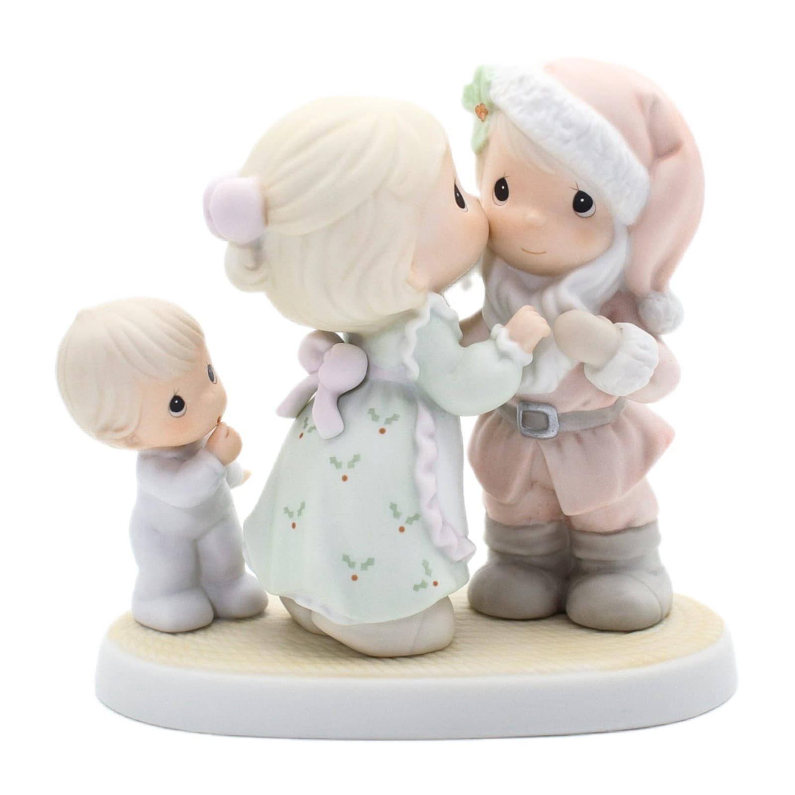 Precious Moments I Saw Mommy Kissing Santa Claus Enesco Porcelain Figurine 1998