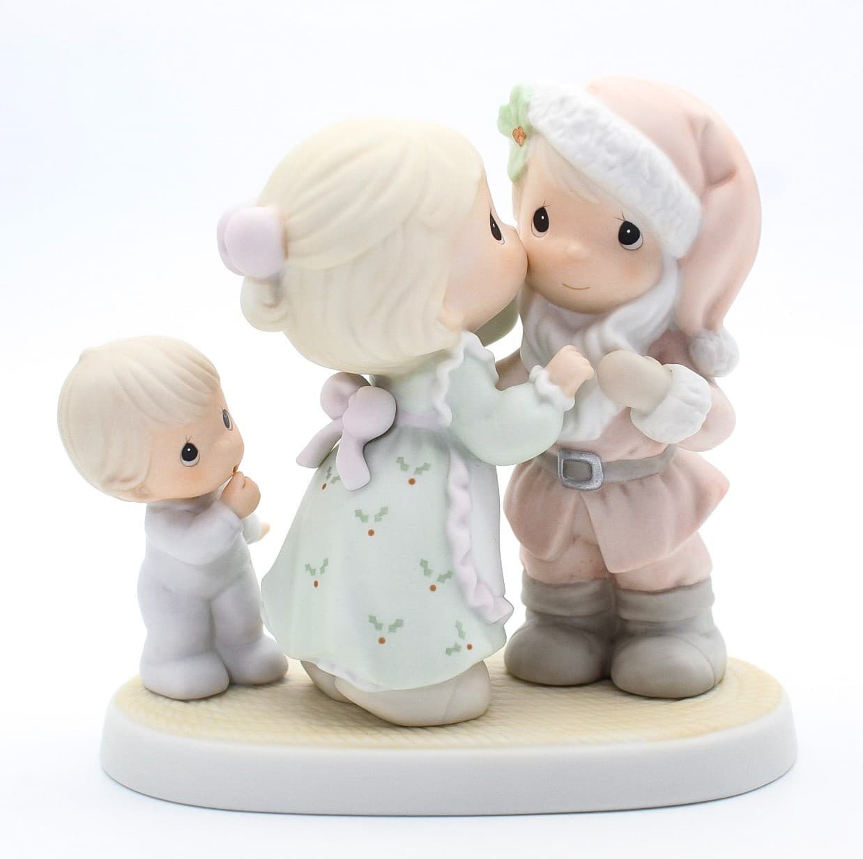 Precious Moments I Saw Mommy Kissing Santa Claus Enesco Porcelain Figurine 1998 - Thumbnail 9