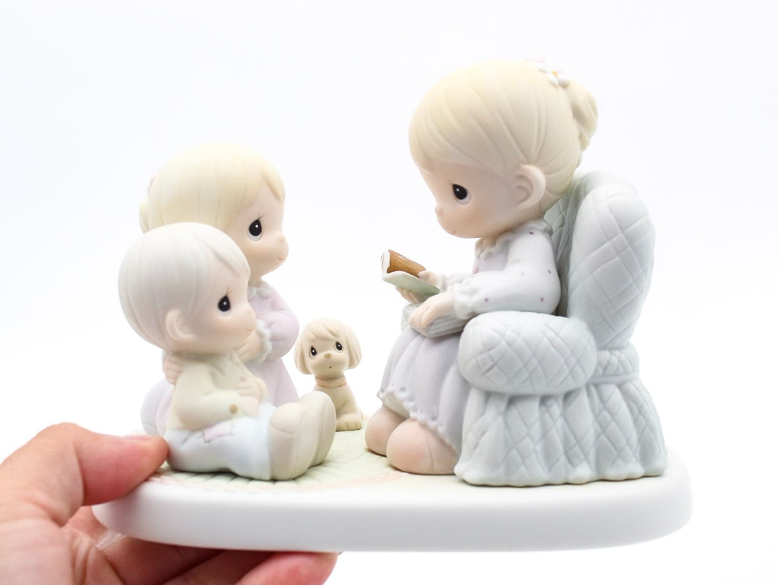 Precious Moments Bring The Little Ones To Jesus Enesco Porcelain Figurine 1991 - Thumbnail 7