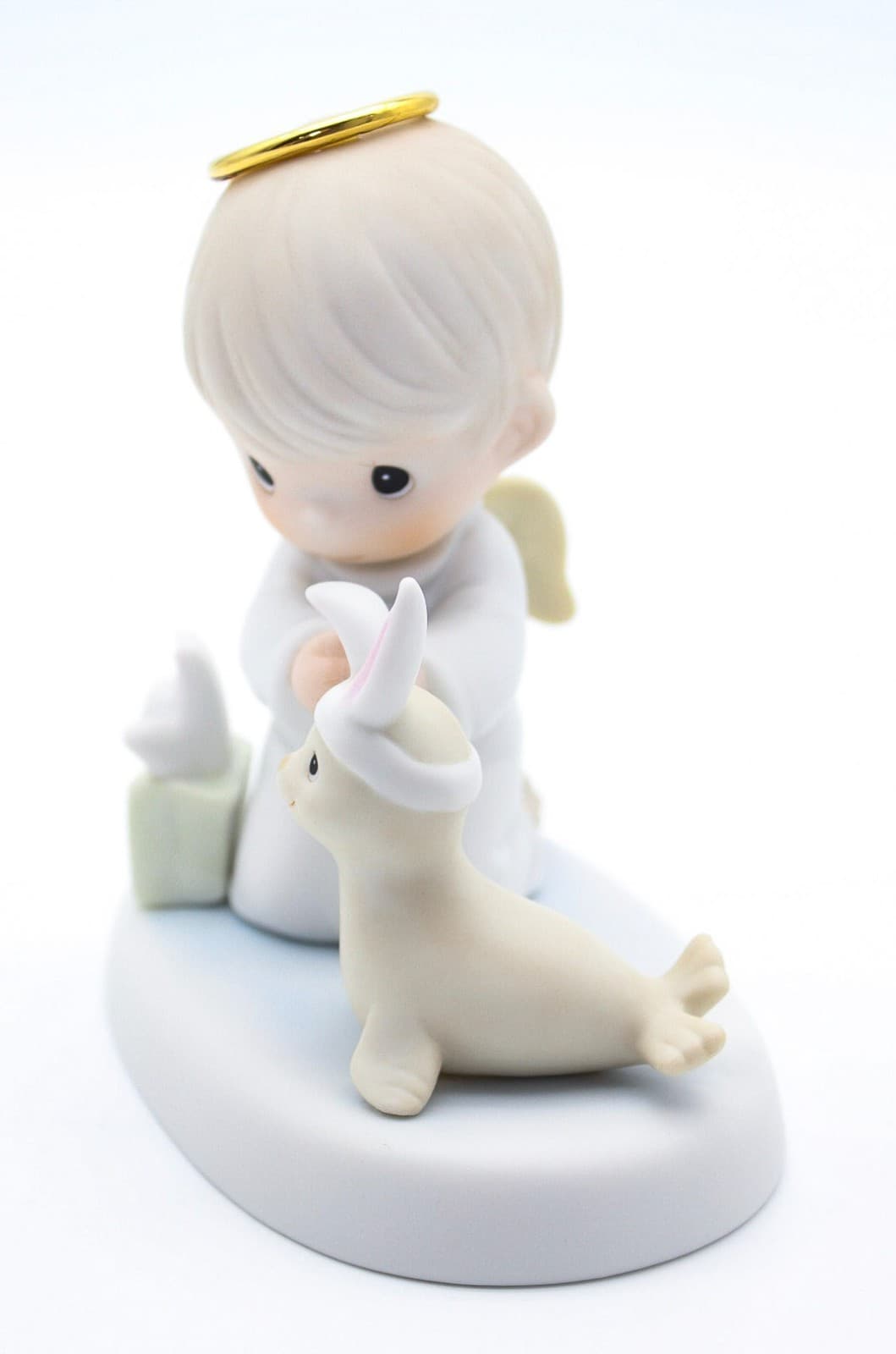 Precious Moments Heaven Bless You Easter Seal Enesco Porcelain Figurine 1998 - Thumbnail 6