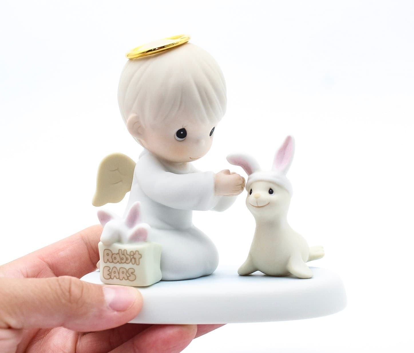 Precious Moments Heaven Bless You Easter Seal Enesco Porcelain Figurine 1998 - Thumbnail 2