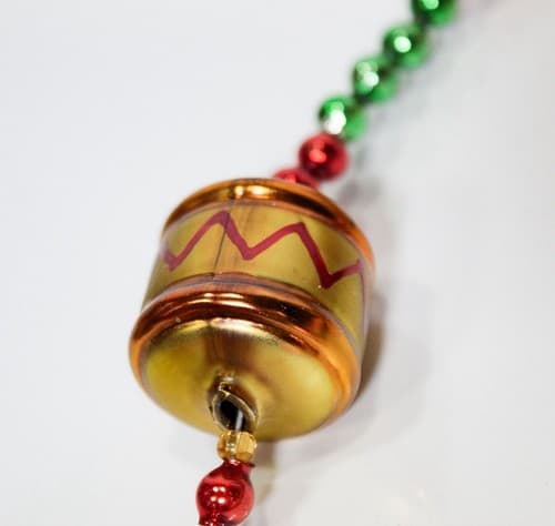 Christopher Radko Drums Teddy Bears Vintage Glass Beaded Tree Garland Strand 72" - Thumbnail 3
