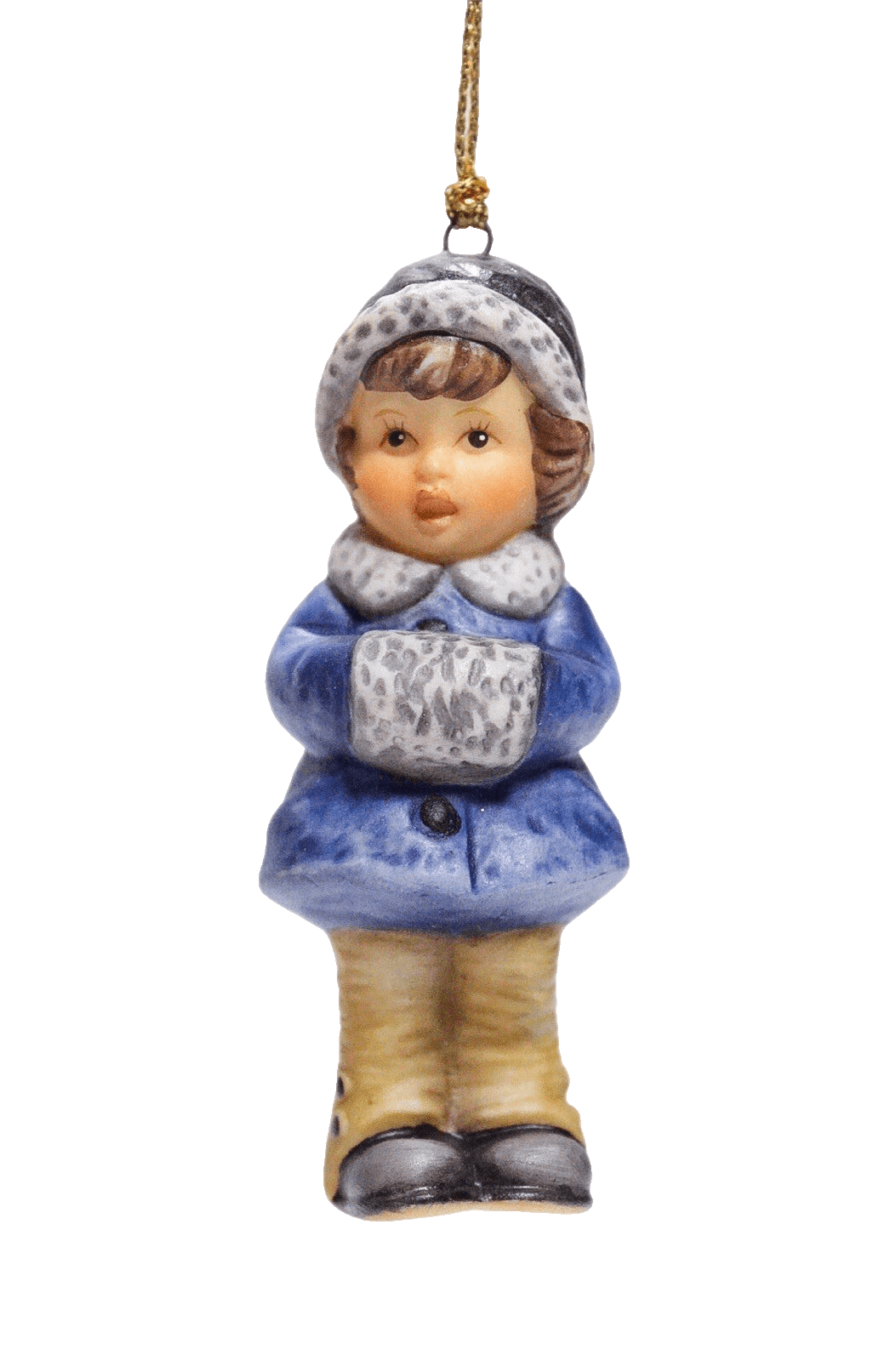 Berta Hummel Goebel 1999 "Snug And Warm" Porcelain Christmas Ornament