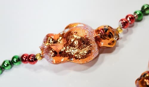 Christopher Radko Drums Teddy Bears Vintage Glass Beaded Tree Garland Strand 72" - Thumbnail 2