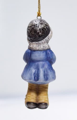 Berta Hummel Goebel 1999 "Snug And Warm" Porcelain Christmas Ornament - Thumbnail 2