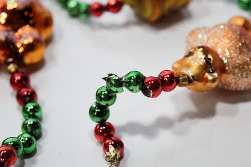 Christopher Radko Drums Teddy Bears Vintage Glass Beaded Tree Garland Strand 72" - Thumbnail 5