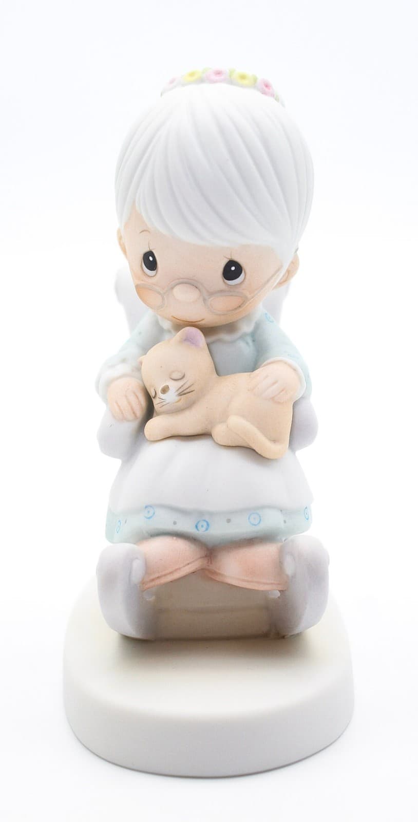 Precious Moments The Purr-Fect Grandma Enesco Porcelain Figurine 1979 - Thumbnail 3