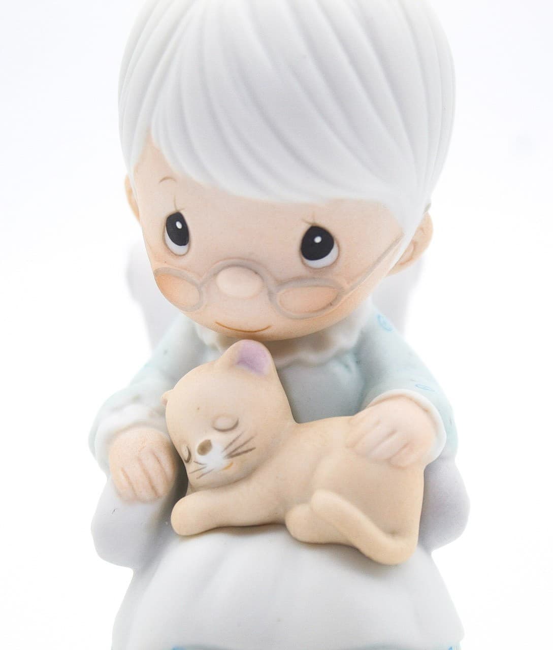 Precious Moments The Purr-Fect Grandma Enesco Porcelain Figurine 1979 - Thumbnail 2