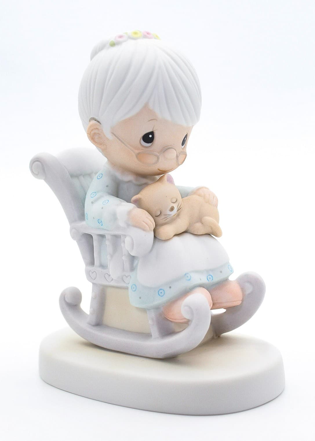 Precious Moments The Purr-Fect Grandma Enesco Porcelain Figurine 1979 - Thumbnail 8
