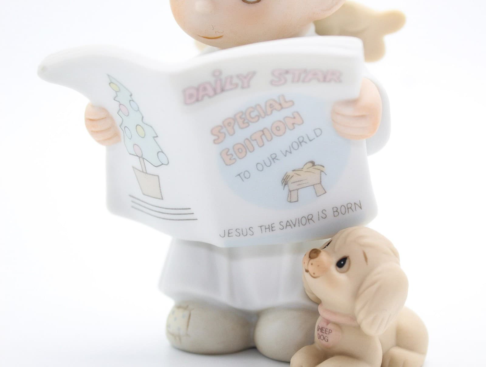 Precious Moments Jesus The Savior Is Born Enesco Porcelain Figurine 1988 - Thumbnail 3