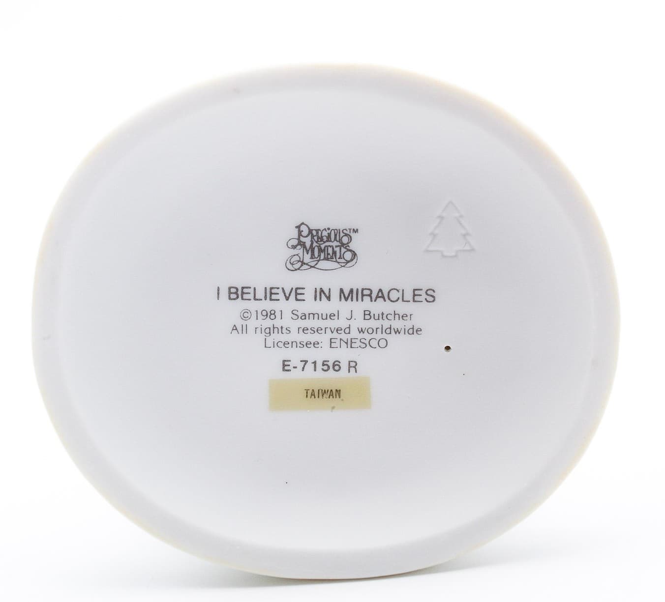Precious Moments I Believe In Miracles Enesco Porcelain Figurine 1981 - Thumbnail 6