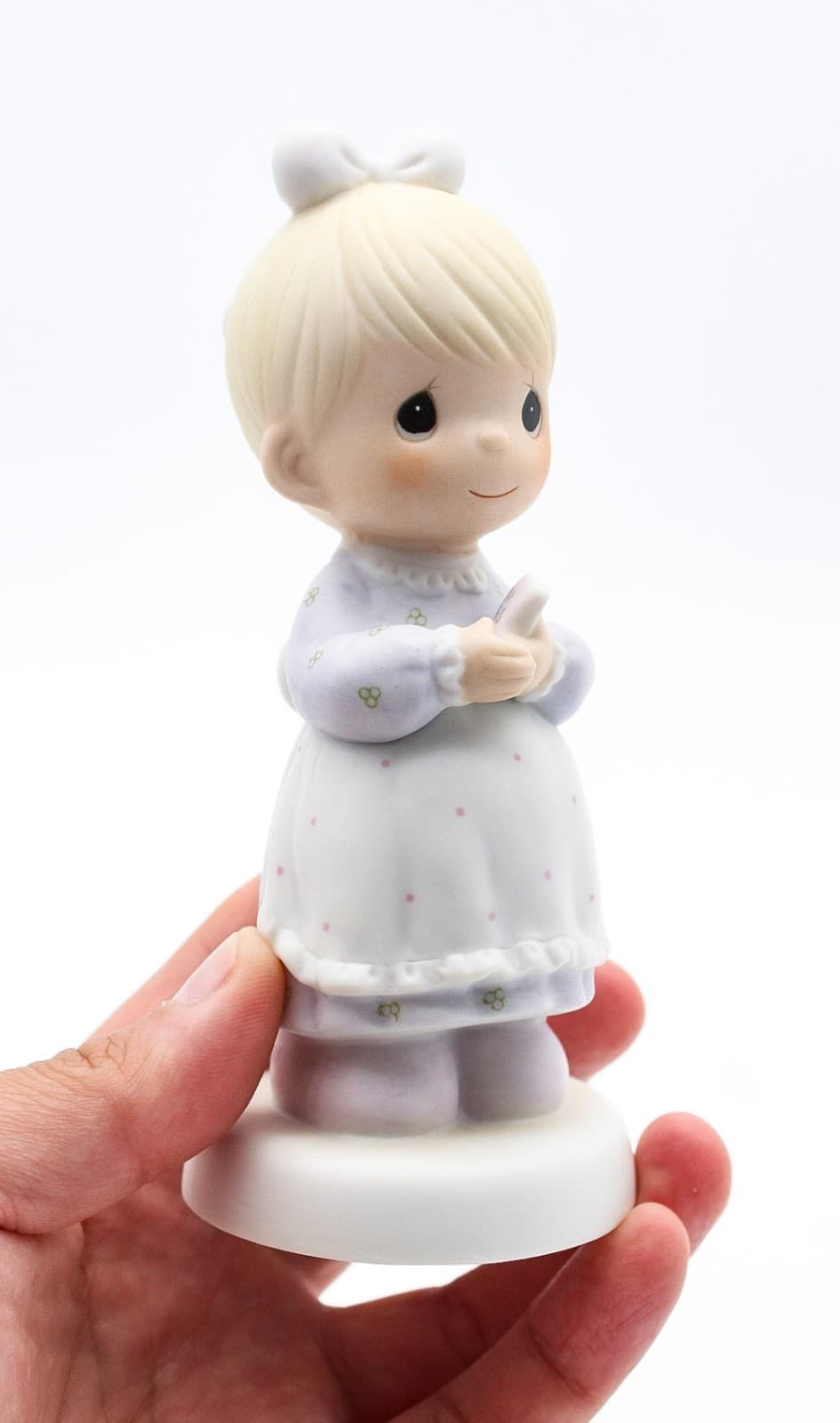 Precious Moments The Good Lord Always Delivers Enesco Porcelain Figurine 1989 - Thumbnail 5