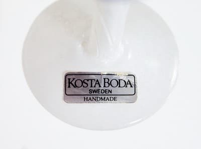 Kosta Boda Art Glass Swirl Blue Cordial Glass Ulrica Hydman Vallien Mid Century - Thumbnail 6