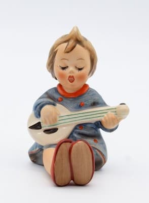Hummel Goebel Joyful West Germany Vintage Porcelain Figurine TMK5 - Thumbnail 2