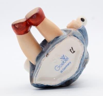 Hummel Goebel Joyful West Germany Vintage Porcelain Figurine TMK5 - Thumbnail 7