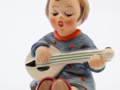 Hummel Goebel Joyful West Germany Vintage Porcelain Figurine TMK5 - Thumbnail 5