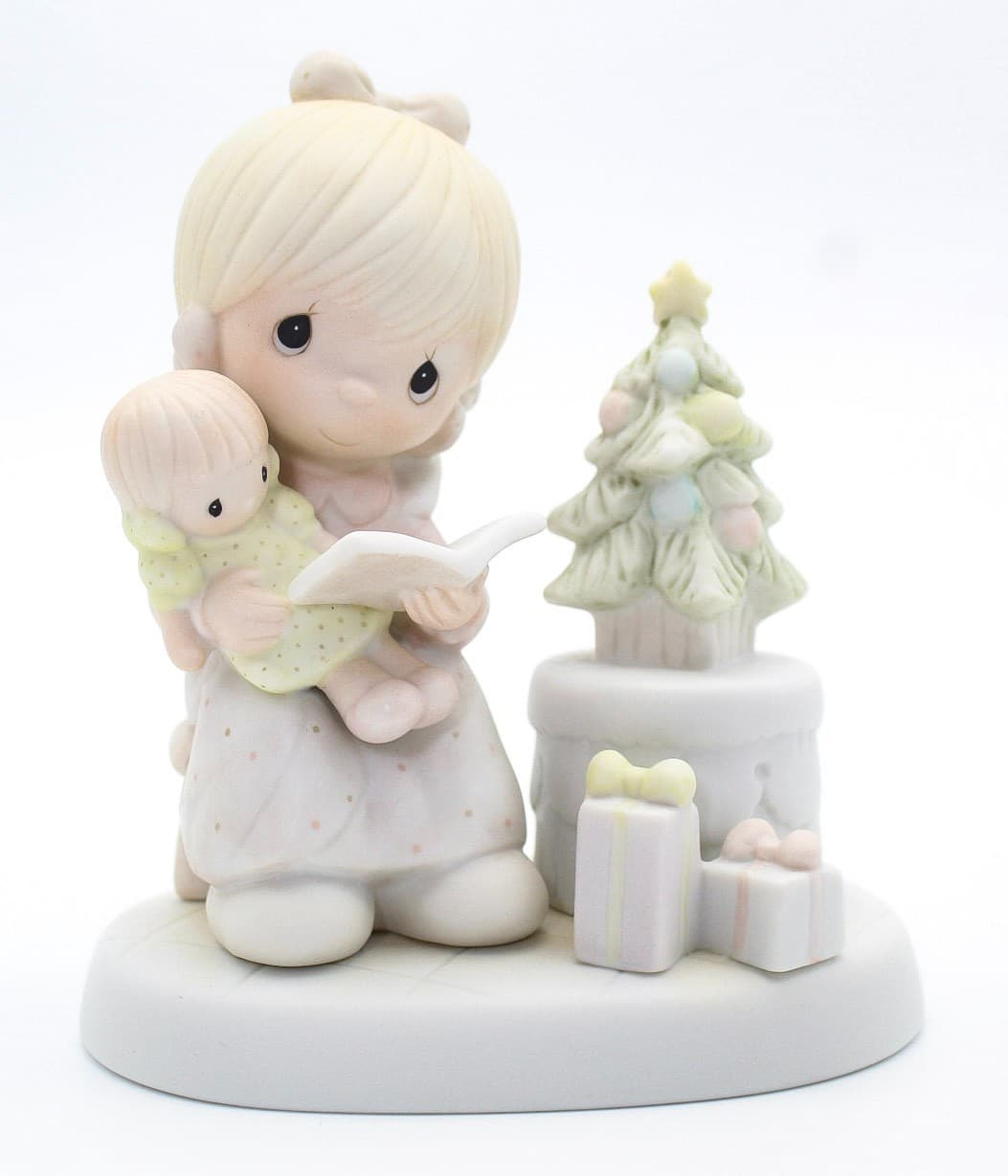 Precious Moments Tell Me The Story Of Jesus Enesco Porcelain Figurine 1982 - Thumbnail 9