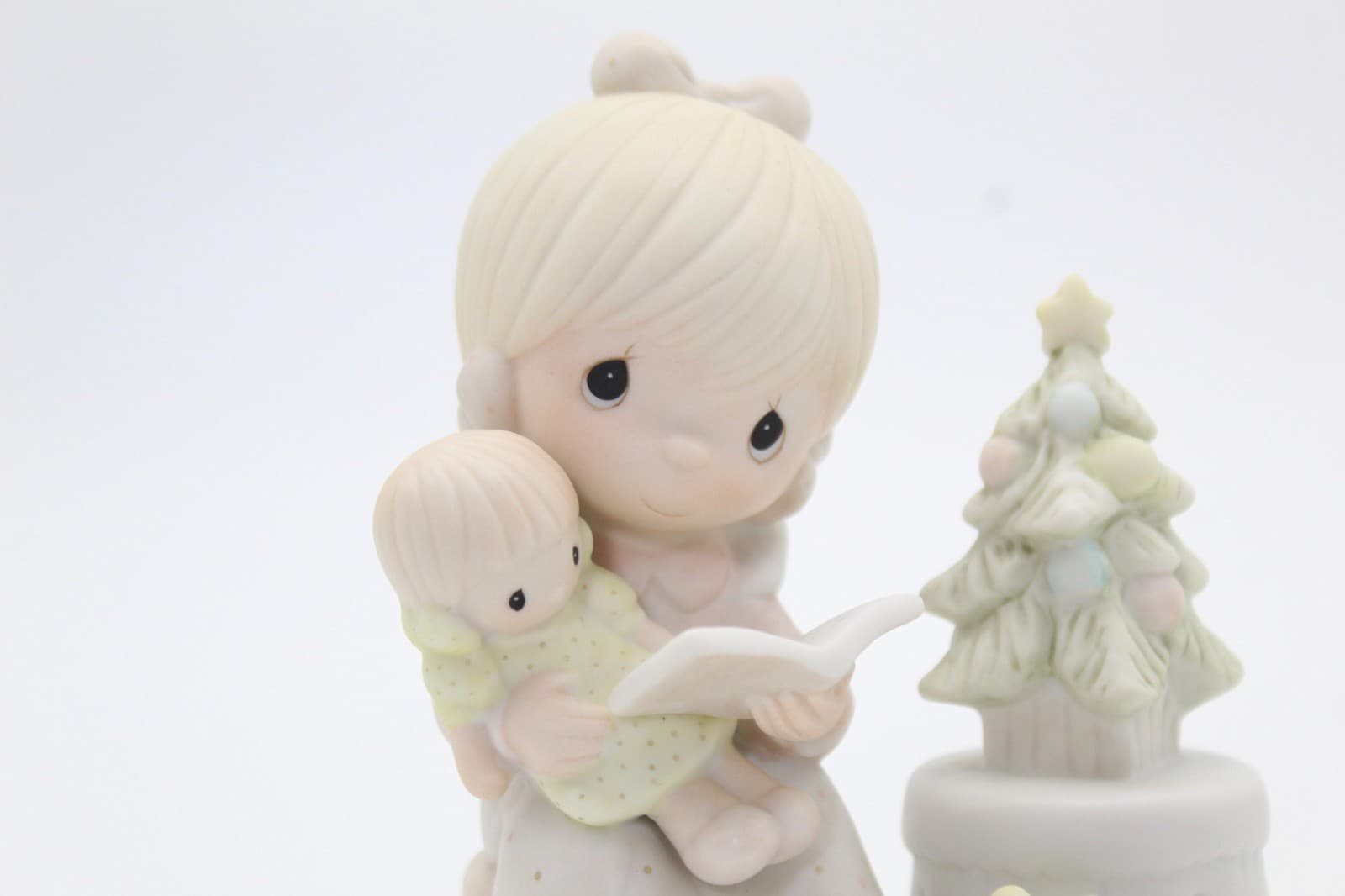 Precious Moments Tell Me The Story Of Jesus Enesco Porcelain Figurine 1982 - Thumbnail 3