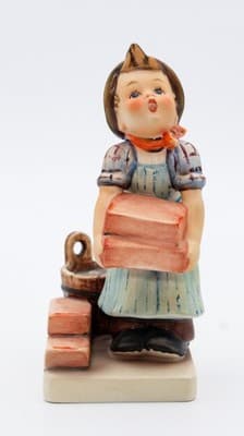 Hummel Goebel The Builder West Germany Vintage Porcelain Figurine TMK5 - Thumbnail 2