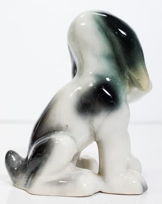 Yoko Boeki Japan Porcelain Hand Painted Basset Hound Dog Figure Vintage - Thumbnail 6